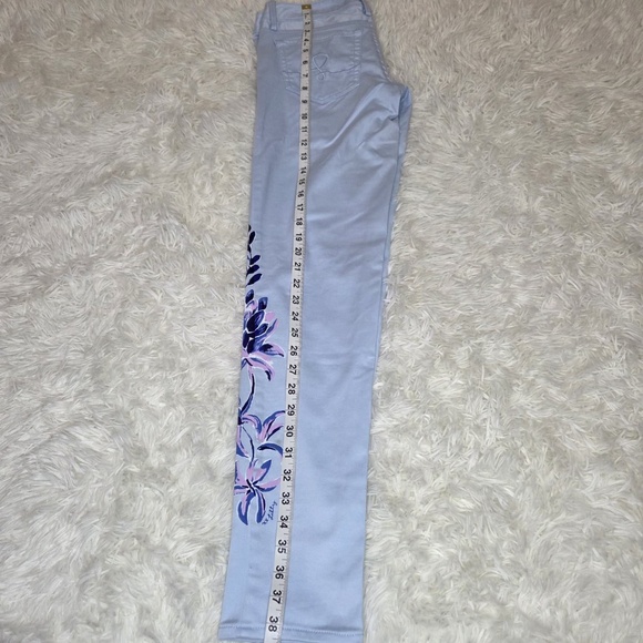 NWT Lilly Pulitzer Skinny Pants "Floral Pained Jean" - Picture 7 of 15